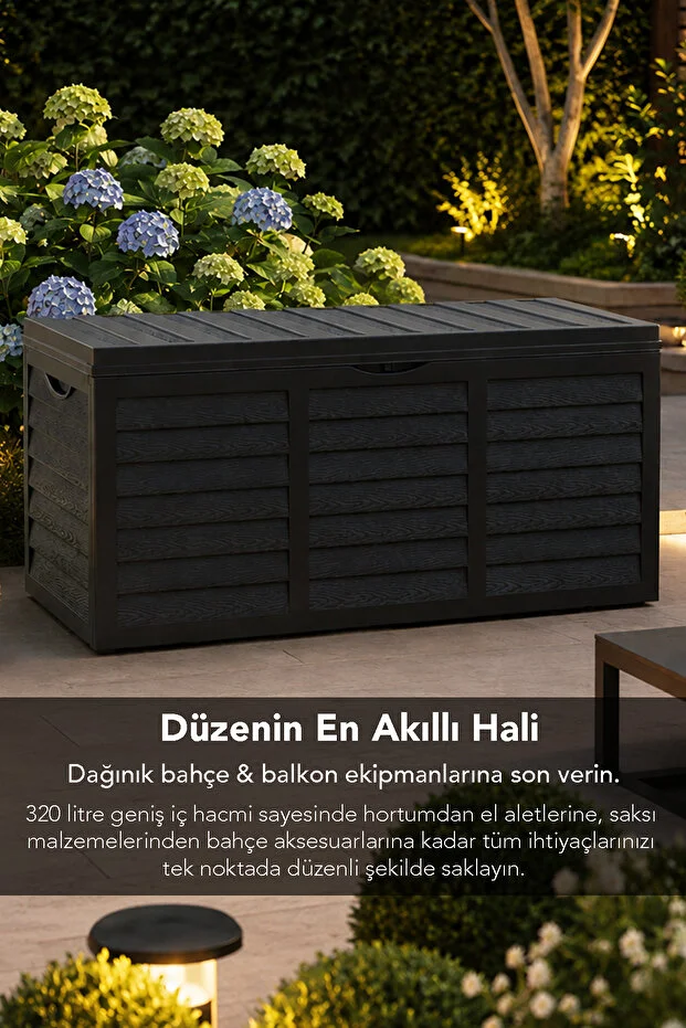 320Lt Tekerlekli Bahçe Sandığı